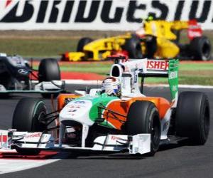Puzzle Adrian Sutil - Ινδία Force - Silverstone 2010